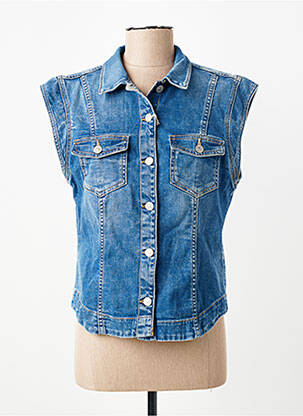 Veste en jean bleu LE TEMPS DES CERISES femme