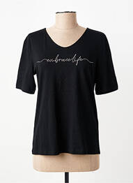 T-shirt noir STREET ONE femme