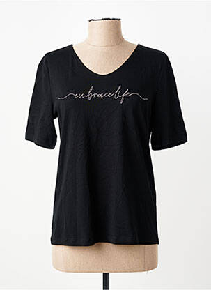 T-shirt noir STREET ONE femme