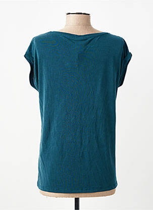 T-shirt col v manches courtes vert PIECES femme