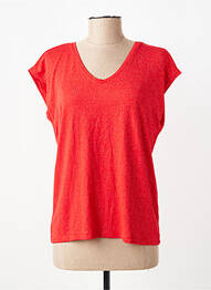 T-shirt orange PIECES femme
