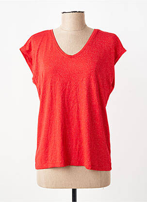 T-shirt orange PIECES femme