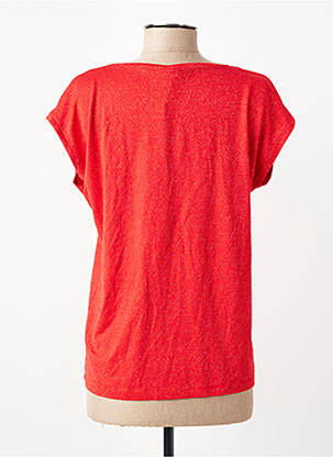 T-shirt orange PIECES femme