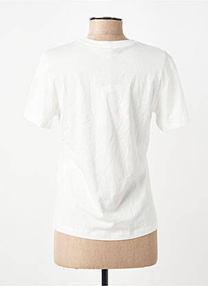 T-shirt col rond manches courtes blanc ONLY femme