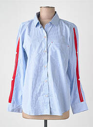 Chemise manches longues bleu DELAHAYE femme