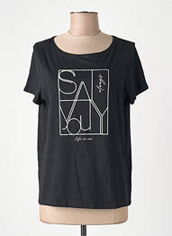 T-shirt noir STREET ONE femme