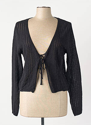 Gilet manches longues noir MANGO femme