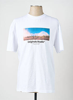 T-shirt blanc JACK & JONES homme