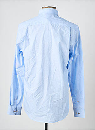 Chemise manches longues bleu DELAHAYE homme