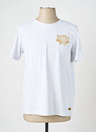 T-shirt gris SUPERDRY femme