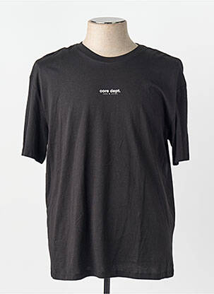 T-shirt manches courtes manches courtes noir JACK & JONES homme