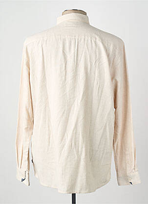 Chemise manches longues beige TOM TAILOR homme
