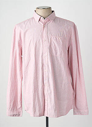 Chemise manches longues rouge TOM TAILOR homme