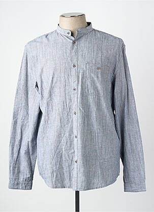 Chemise manches longues manches longues bleu TOM TAILOR homme
