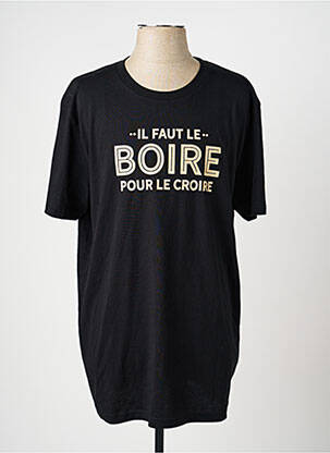 T-shirt noir MONSIEUR TSHIRT homme