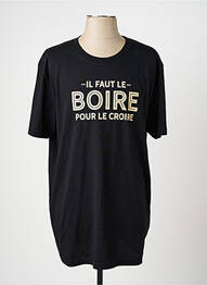 T-shirt noir MONSIEUR TSHIRT homme