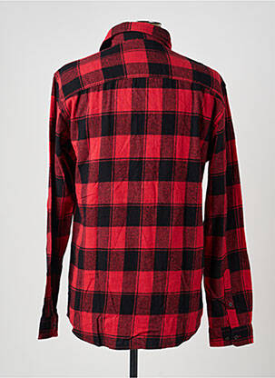 Chemise manches longues rouge JACK & JONES homme
