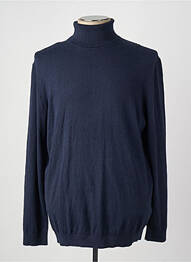 Pull col roulé manches longues manches longues bleu TOM TAILOR homme