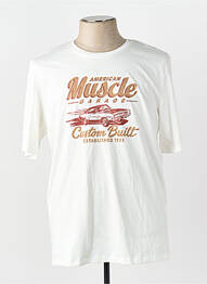 T-shirt blanc JACK & JONES homme