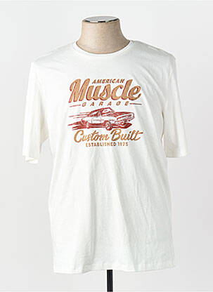 T-shirt blanc JACK & JONES homme