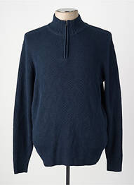 Pull col roulé bleu GARCIA homme