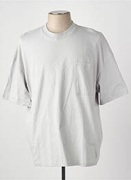 T-shirt col rond gris JACK & JONES homme