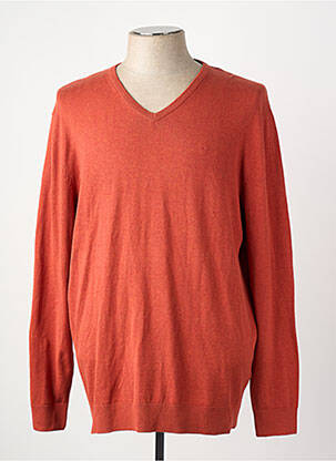 Pull manches longues manches longues orange TOM TAILOR homme