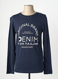 T-shirt bleu TOM TAILOR homme