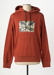 Sweat-shirt à capuche marron JACK & JONES homme