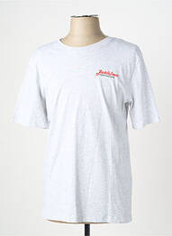 T-shirt col rond manches courtes bleu JACK & JONES homme