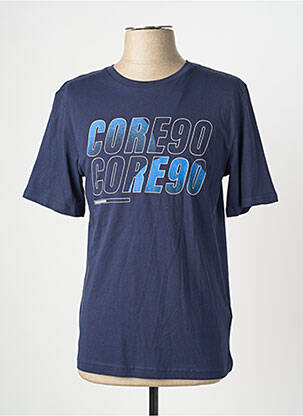 T-shirt col rond manches courtes bleu JACK & JONES homme