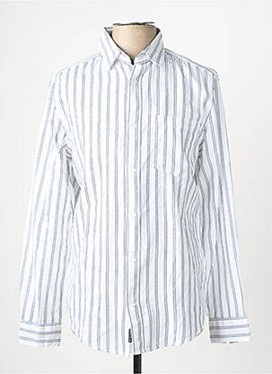 Chemise manches longues blanc TOM TAILOR homme