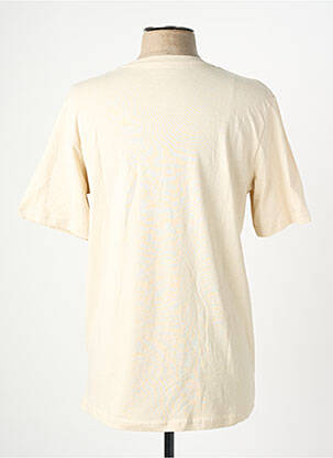 T-shirt coupe droite manches courtes beige JACK & JONES homme