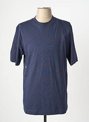 T-shirt manches courtes manches courtes bleu JACK & JONES homme