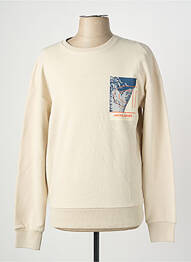 Pull manches longues manches longues beige JACK & JONES homme
