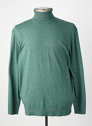 Pull col roulé manches longues manches longues vert TOM TAILOR homme