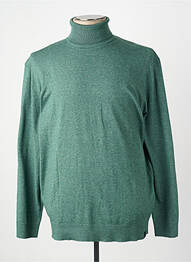 Pull col roulé manches longues manches longues vert TOM TAILOR homme