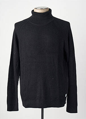 Pull col roulé noir JACK & JONES homme
