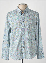 Chemise manches longues bleu DELAHAYE homme