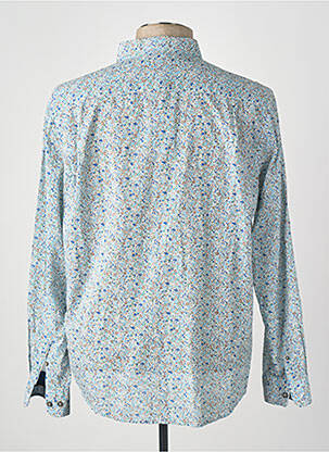 Chemise manches longues bleu DELAHAYE homme