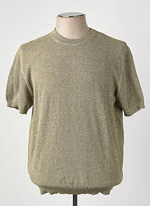 T-shirt vert MANGO homme