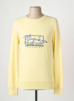 Pull jaune JACK & JONES homme