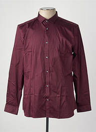 Chemise manches longues rouge JACK & JONES homme