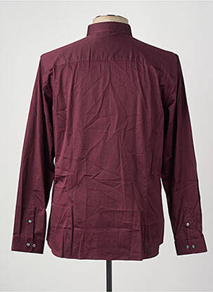 Chemise manches longues rouge JACK & JONES homme