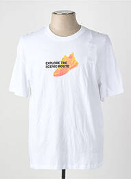 T-shirt manches courtes manches courtes blanc JACK & JONES homme