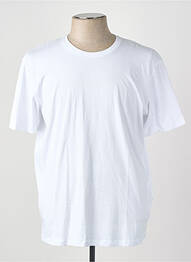T-shirt col rond blanc SELECTED homme