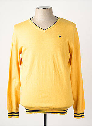 Pull jaune HAZE&FINN homme
