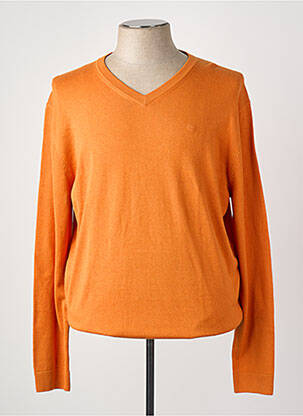 Pull manches longues manches longues orange TOM TAILOR homme