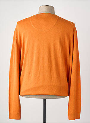 Pull manches longues manches longues orange TOM TAILOR homme
