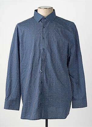 Chemise manches longues bleu OLYMP homme